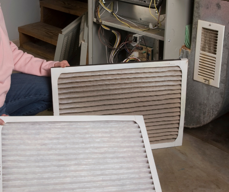 dirty air filter compared to clean air filter