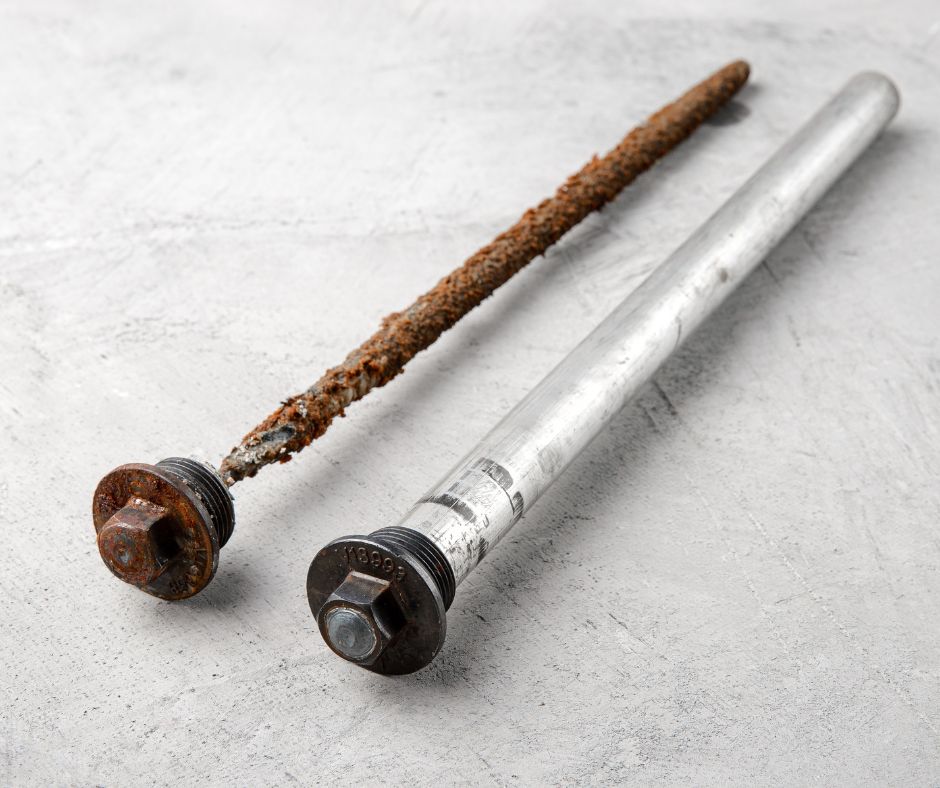 rusty anode rod